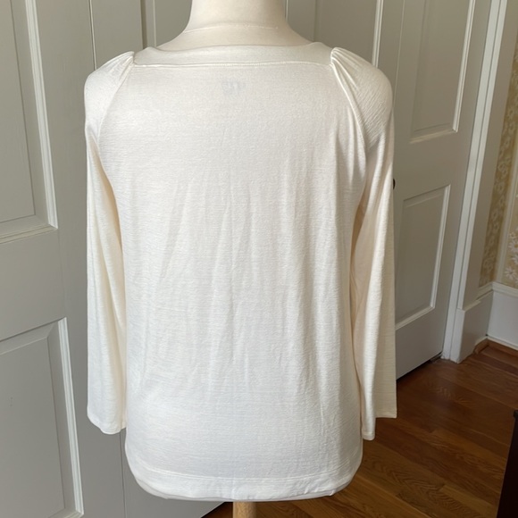 ❤️ Loft NWT long sleeve cream knit top ❤️ - Picture 3 of 8